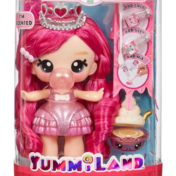 Yummi Other - Yummiland Large Doll + Lipgloss Pet- Bianca Bubblegum